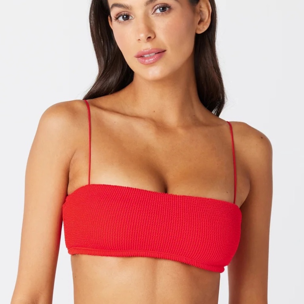 GIGI C Vivian Red Bikini Top